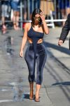 Kim Kardashian Braless Boobs In See Through Black Top