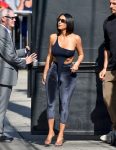 Kim Kardashian Braless Boobs In See Through Black Top