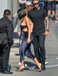 Kim Kardashian Braless Boobs In See Through Black Top