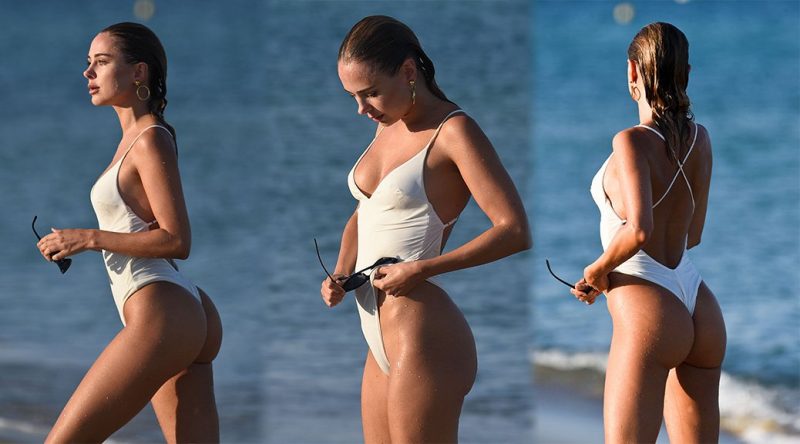 Kimberley Garner – Swimsuit Candids in Saint Tropez