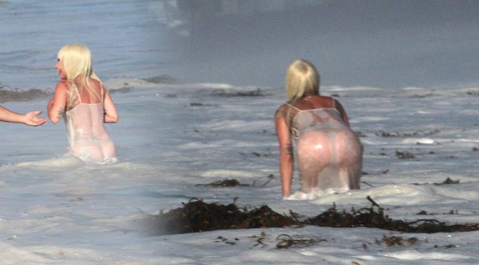 Lady Gaga – Photoshoot Candids in Malibu
