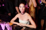 Lily Aldridge looks sexy giving glimpse of her breasts