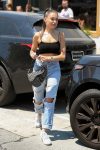 Madison Beer Sexy Black Top