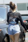 Madison Beer Sexy Denim Shorts
