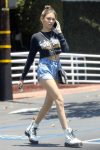 Madison Beer Sexy Denim Shorts