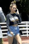 Madison Beer Sexy Denim Shorts
