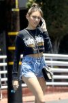 Madison Beer Sexy Denim Shorts