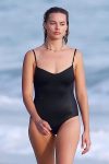 Margot Robbie Black Swimsuit