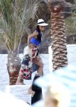 Nicole Scherzinger Blue Swimsuit