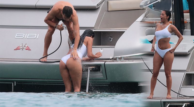 Nicole Scherzinger – Swimsuit Candids in Saint Tropez