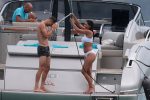 Nicole Scherzinger White Swimsuit