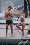 Nicole Scherzinger White Swimsuit