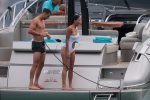 Nicole Scherzinger White Swimsuit