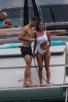 Nicole Scherzinger White Swimsuit