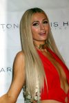 Paris Hilton Sexy Low Cut Red Dress