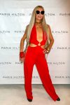 Paris Hilton Sexy Low Cut Red Dress