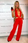 Paris Hilton Sexy Low Cut Red Dress
