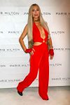 Paris Hilton Sexy Low Cut Red Dress