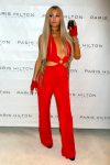 Paris Hilton Sexy Low Cut Red Dress