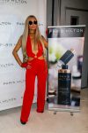 Paris Hilton Sexy Low Cut Red Dress