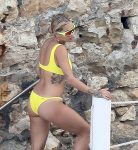 Rita Ora Boobs And Ass In Yellow Bikini