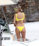 Rita Ora Boobs And Ass In Yellow Bikini