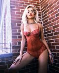 Rita Ora Red Hot Lingerie