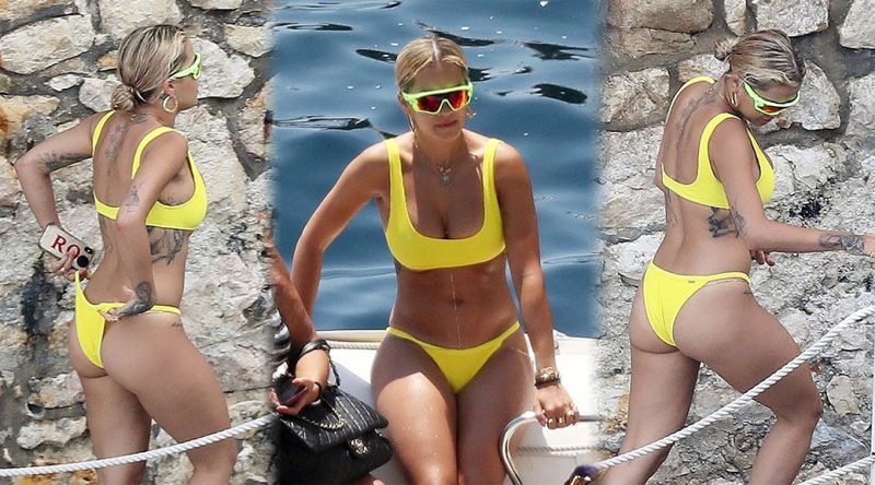 Rita Ora – Bikini Candids in French Riviera