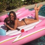 Sarah Hyland Topless With Her Dog