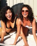 Sarah Hyland On Doggy With Her Friend