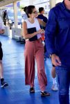 Selena Gomez Boarding a yacht in NY