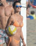 Alessandra Ambrosio Sexy Bikini On Beach In La