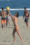 Alessandra Ambrosio Sexy Bikini On Beach In La