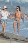 Alessandra Ambrosio Sexy Bikini On Beach In La