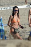 Alessandra Ambrosio Sexy Bikini On Beach In La