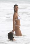 Alessandra Ambrosio Sexy White Bikini In San Diego