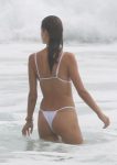 Alessandra Ambrosio Sexy White Bikini In San Diego