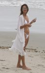 Alessandra Ambrosio Sexy White Bikini In San Diego