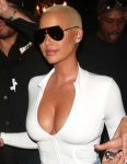 Amber Rose Big Cleavage In Ace Of Diamonds Club