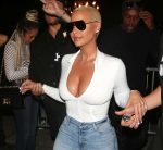 Amber Rose Big Cleavage In Ace Of Diamonds Club