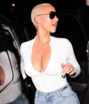 Amber Rose Big Cleavage In Ace Of Diamonds Club