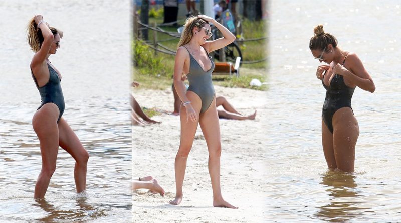 Candice Swanepoel – Swimsuit Candids in Brazil