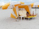 Claudia Romani Bikini Thong On Beach