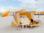 Claudia Romani Bikini Thong On Beach