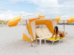 Claudia Romani Bikini Thong On Beach