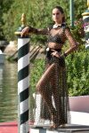 Izabel Goulart Sexy Sheer Dress