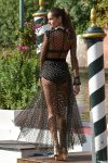 Izabel Goulart Sexy Sheer Dress
