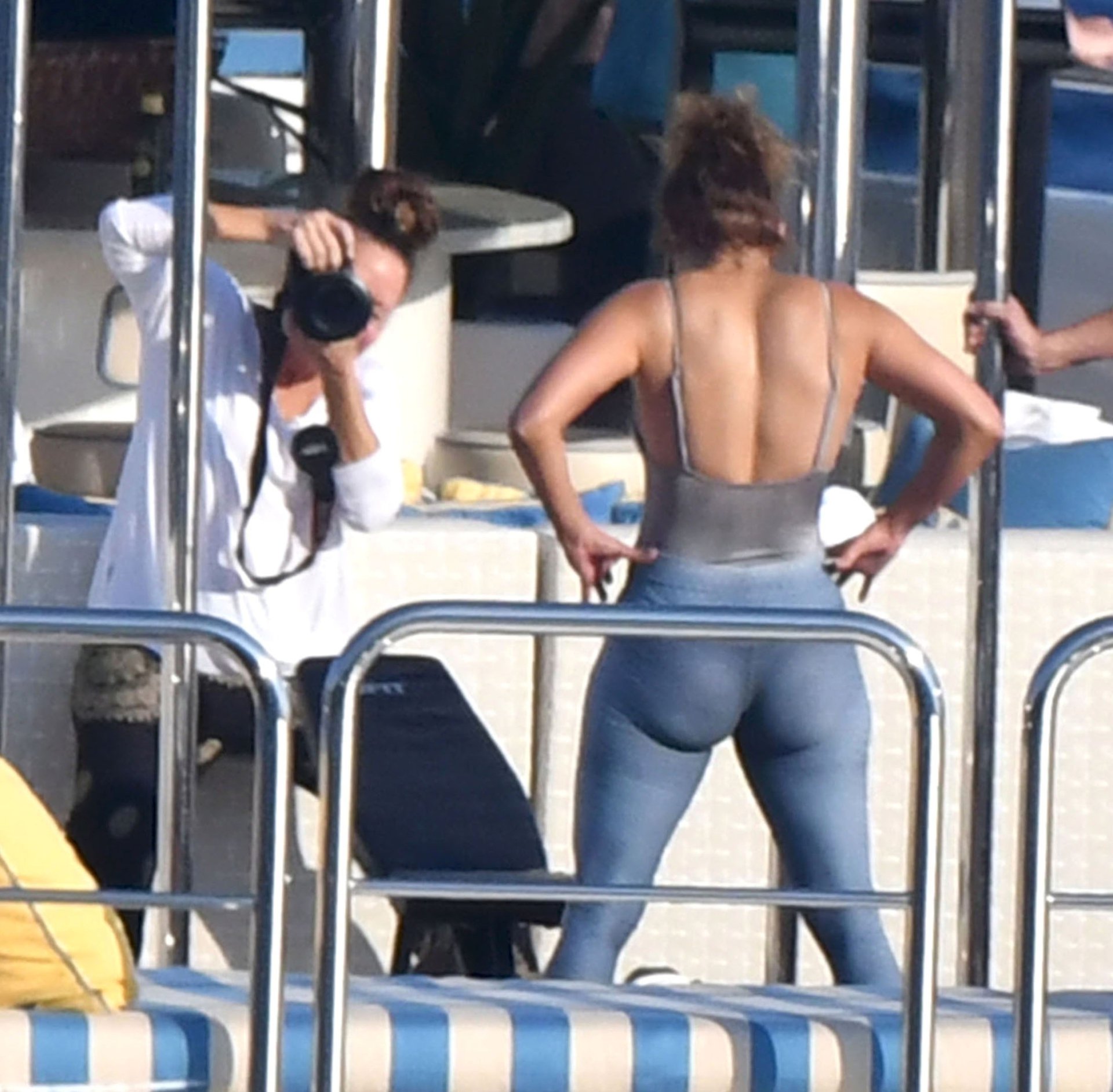 Jennifer Lopez Swimsuit On Yacht.