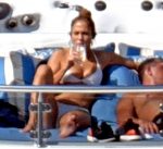 Jennifer Lopez In Bikini On Yacht In Positano