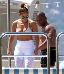 Jennifer Lopez In Bikini On Yacht In Positano